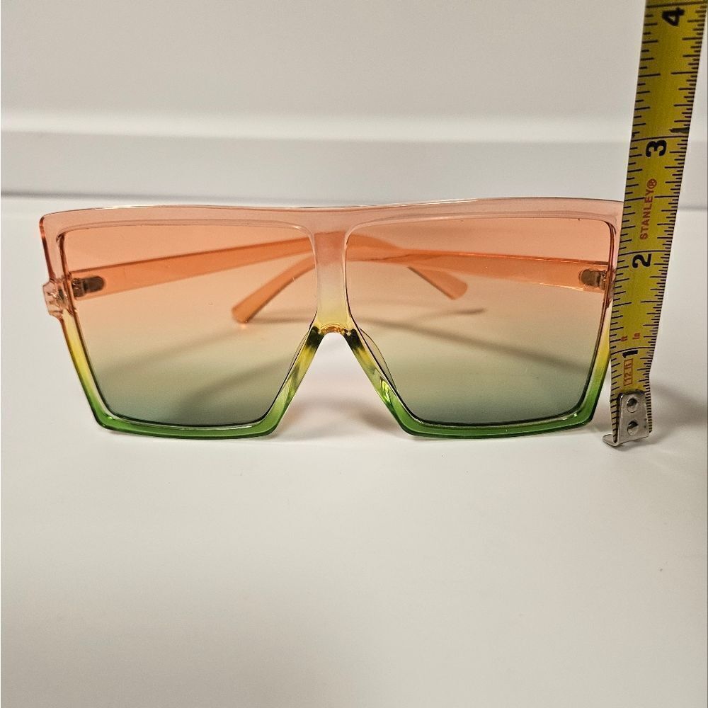 Ombre Large Square Frame Sunglasses - image 4